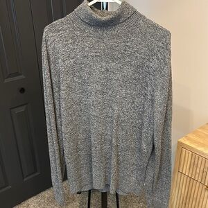 Hollister Charcoal Grey Turtleneck Sweater Mens Large